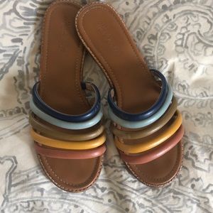 Madewell rainbow strap sandals size 9